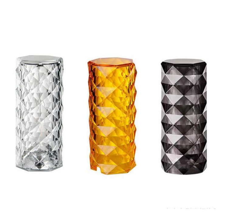 RGB Creative Rose Crystal, Lamp-Touch Control-Adjustable 16-Color