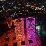 RGB Creative Rose Crystal, Lamp-Touch Control-Adjustable 16-Color