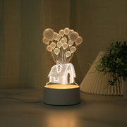 Modern 3D Balloon LED Night Light USBPowered Lamp