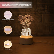 Modern 3D Balloon LED Night Light USBPowered Lamp