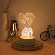 Modern 3D Balloon LED Night Light USBPowered Lamp