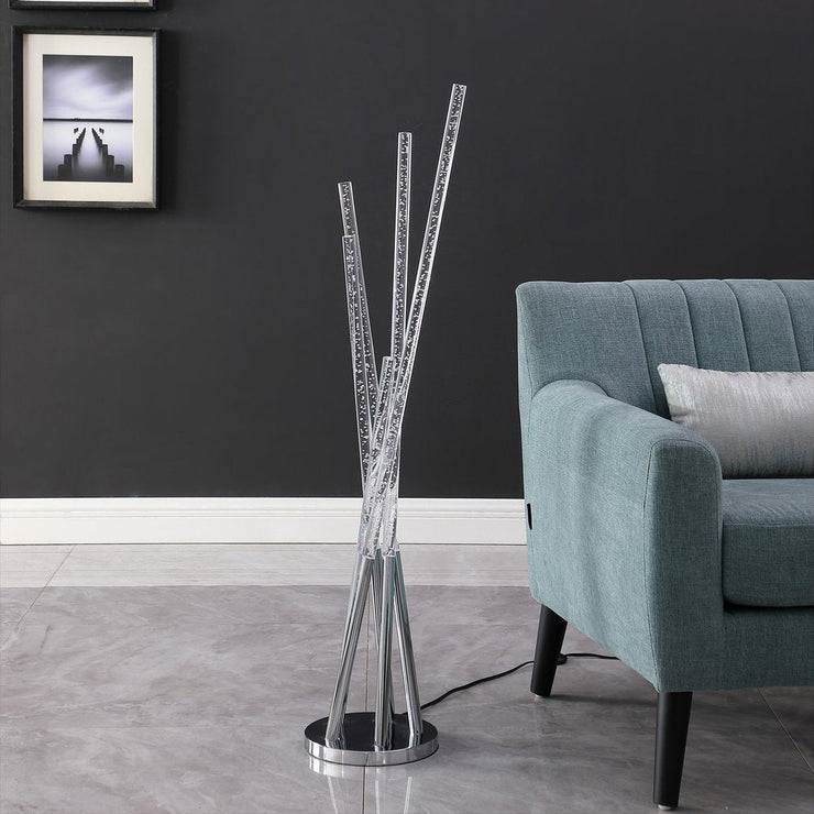 49" Silver LED Novelty Floor Lamp