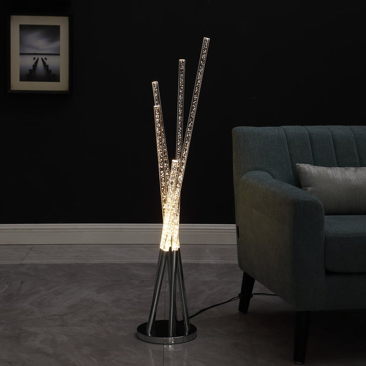 49" Silver LED Novelty Floor Lamp