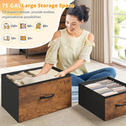 Dresser for Bedroom with LED Lights, 12 Drawers Bedroom Dresser,