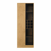LuneluX_Home – Bathroom Cabinet with Glass Doors, LED Lighting &