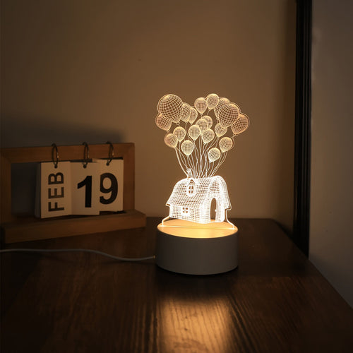 Modern 3D Balloon LED Night Light USBPowered Lamp