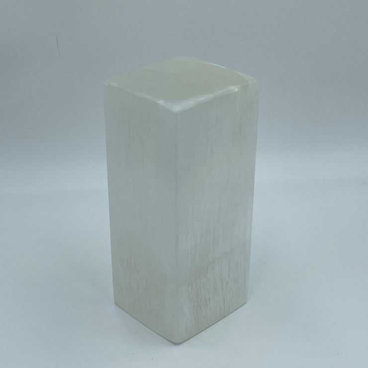 Rectangular Selenite Crystal Lamp Prime