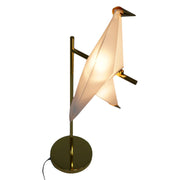 Led Bird Paper Floor Lamp Home Deco Modern Gold Standing Lamp Bedroom