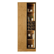 LuneluX_Home – Bathroom Cabinet with Glass Doors, LED Lighting &