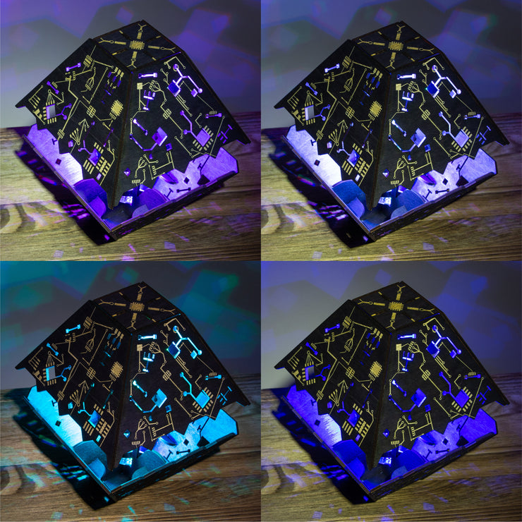 Cyberpunk Night Lamp | Separated Crystal