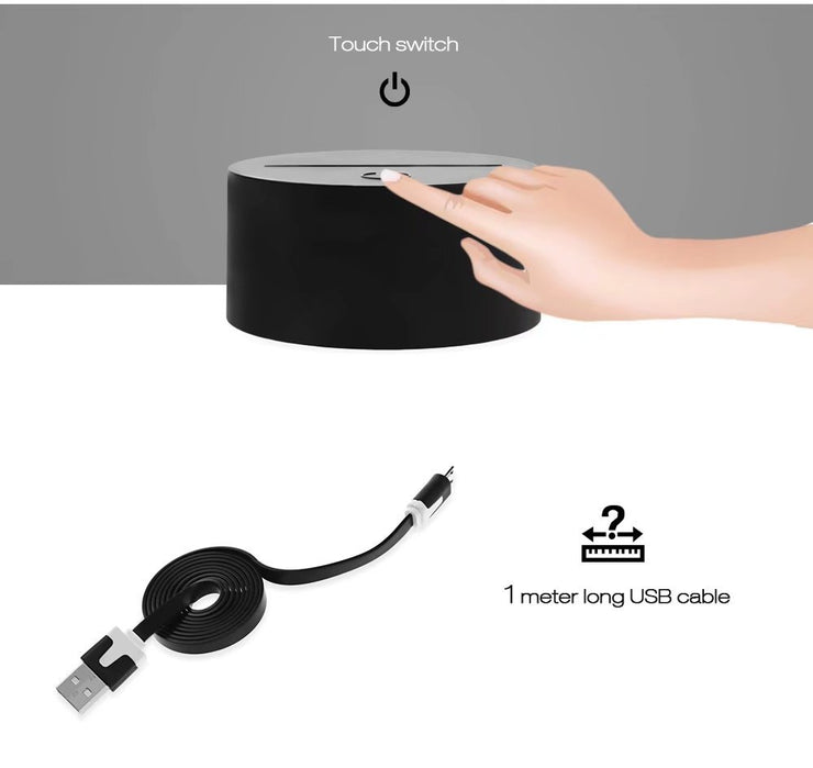 3D Colorful Earth Model Lamp