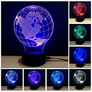 3D Colorful Earth Model Lamp