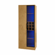 LuneluX_Home – Bathroom Cabinet with Glass Doors, LED Lighting &
