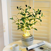 Elegant Olive Branch LED Lamp for Festive Ambiance