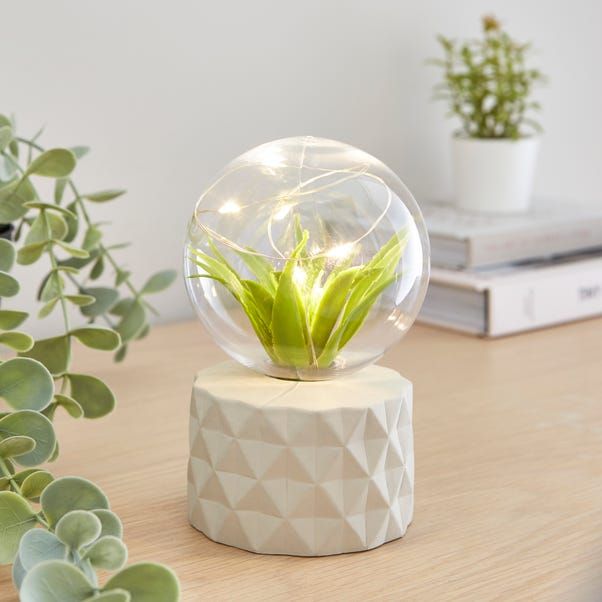 Geometric Battery Table Lamp-WHITE