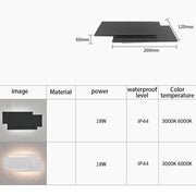 Modern Creativity LED wall lamp Simplicity aluminum Acrylic sconces